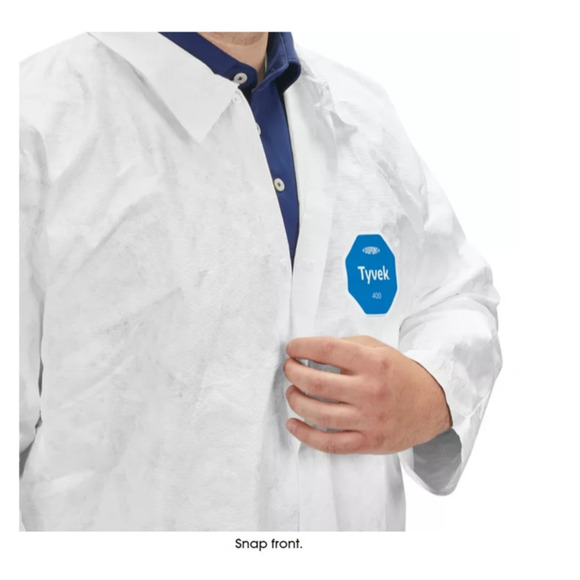 10 units- DuPont™ Tyvek® Shirt Bulk Pack - Medium, Tear-Resistant - Picture 3 of 4